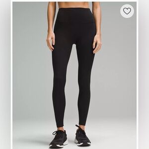 Lululemon Wunder Train Ribbed Tight. 28”. Black. Size 6. Like NEW!